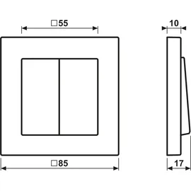 Jung Funk-Wandsender Set FOHS A 550 595 WW