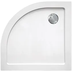 Duschwanne SANOTECHNIK "SMC", weiß, B:80cm H:3,5cm T:80cm, Duschwannen, rund, BxT: 80 x 80 cm