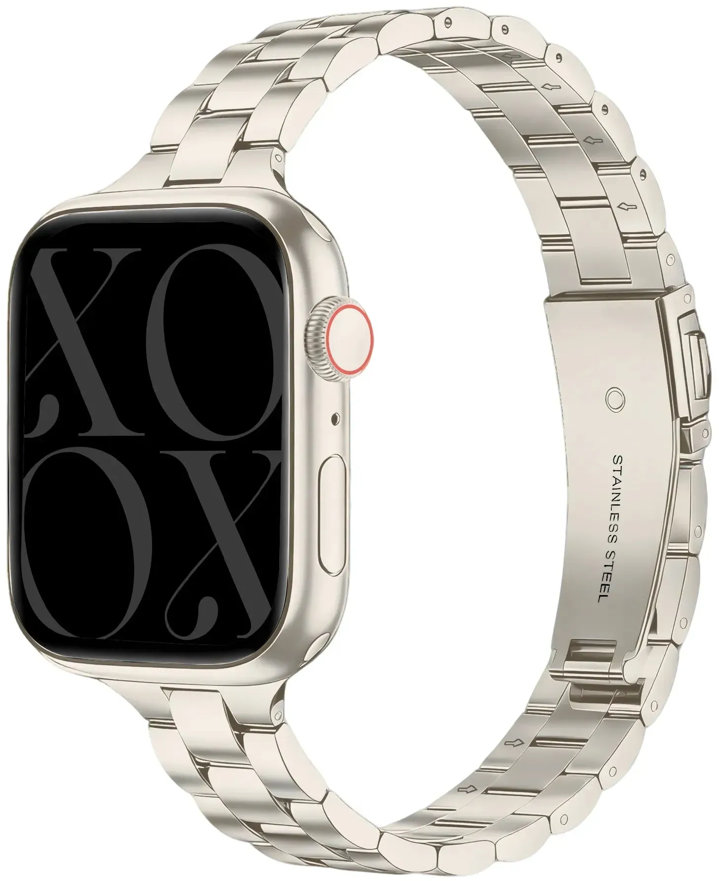 xoxo Wildhearts Apple Watch Armband Stahl für Apple Watch -  42mm - Polarstern - Butterfly-Verschluss