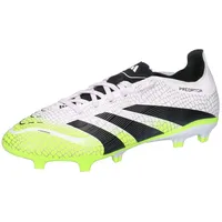 adidas Predator League FG/MG Herren Cloud White/Core Black/Lucid Lemon 44