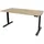 Assmann Electronic ASSMANN Schreibtisch Y-Line Curved Eiche Artisan, Schwarz, Metall, 160x127x80 cm, Arbeitszimmer, Schreibtische, Bürotische