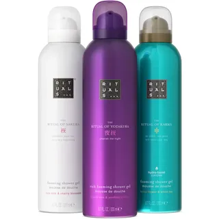 RITUALS Duschschaum Geschenkset – Luxuriöses Pflegeset The Ritual of Sakura, Karma und Yozakura 3x200ml
