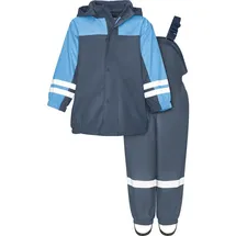 Playshoes Regenoverall Regen-anzug mit Fleece-futter blau 86