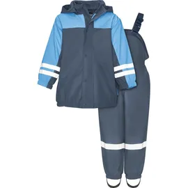 Playshoes Regenoverall Regen-anzug mit Fleece-futter blau 86