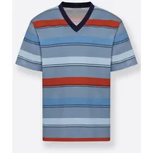 Sieh an! Shorty Pyjama blau/rot 52/54