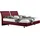 Home Affaire Boxspringbett HOME AFFAIRE "Polo", rot (bordeaux), B:175cm L:220cm, Matratzenbezug: Drell (60% Baumwolle, 40% Polyester), Komplettbetten, Boxspringbett, in 3 Matratzenarten, 3 Breiten und 4 Farben