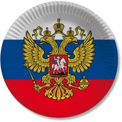10 Russland Pappteller 23cm