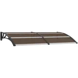 vidaXL Vordach 200 x 100 cm schwarz