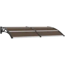 vidaXL Vordach 200 x 100 cm schwarz