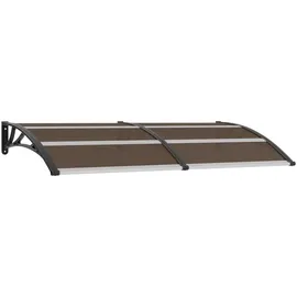 vidaXL Vordach 200 x 100 cm schwarz