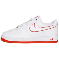 Nike Air Force 1 '07 Weiß-Rot Herren Größe 10 - 44 EU