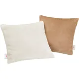 s.Oliver Kissenbezug double soft 40 x 40 cm Beige
