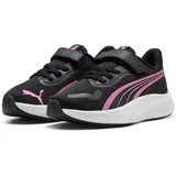 Puma Pounce Lite Kids Black/Posie Pink/White 32