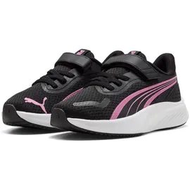 Puma Pounce Lite Kids Black/Posie Pink/White 32