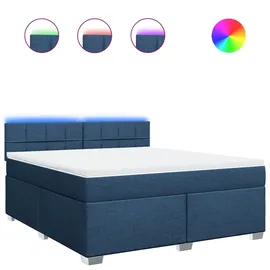 vidaXL Boxspringbett 180 x 200 cm Blau