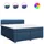 vidaXL Boxspringbett 180 x 200 cm Blau