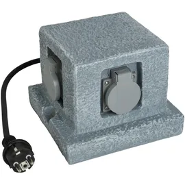 Unitec Steckdosen-Verteiler Granit 4 Steckdosen, 1,5 m Zuleitung