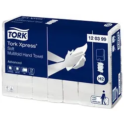 TORK Papierhandtücher 120399 Xpress® H2 Advanced Interfold-Falzung 2-lagig 2.856 Tücher