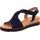 Gabor Damen Keilsandalen, Frauen Sandalen,Moderate Mehrweite (G),offene schuhe,strandschuhe,keilsandaletten,blue (Kork/schw.),39 EU / 6 UK - 39 EU