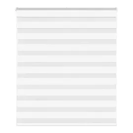 vidaXL Zebrarollo Weiß 120x100 cm Stoffbreite 115,9 cm Polyester,