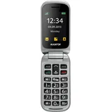 Aligator V650, Klapphandy, Single SIM, 6,1 cm (2.4"), 1,3 MP, 1000 mAh, Schwarz, Silber - Schwarz/Silber