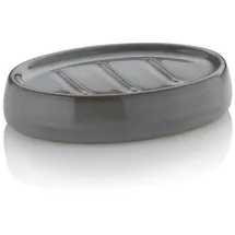 Kela Seifenschale Liana Keramik nebelblau 12,0x9,5x2,5cm