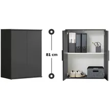 mokebo Der Kurze 60 x 81 x 34 cm Schwarz