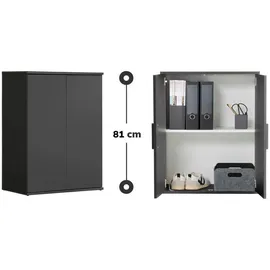 mokebo Der Kurze 60 x 81 x 34 cm Schwarz