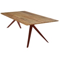 SIT Möbel Tisch 180 x 100 cm | Platte 35 mm Pinie natur | Metallgestell antikbraun | B 180 x T 100 x H 74,5 cm | 15911-00 | Serie TABLES & CO