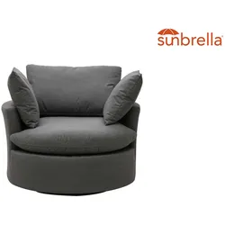 CLEMENTO Lori Loungesessel Sunbrella Drehbar Sunbrella - Flanelle