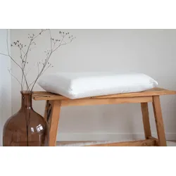 Nackenstützkissen JEKATEX "Soja", beige (creme), B:40cm H:14cm L:70cm, Bezug: 65% Polyester, 35% Viskose. Innenfutter: 100% Baumwolle, Kopfkissen