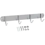 Intirilife Garderobenleiste Modell E 30 x 5 x 5 cm Silber