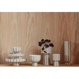OYOY LIVING Rührschüsseln L12,6xW12,6xH10 grau - Toppu Schale 12,6 cm, beige