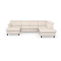 sit&more Wohnlandschaft Marano U-Form, inklusive Kopfteilverstellung, wahlweise mit Bettfunktion, Bettkasten beige