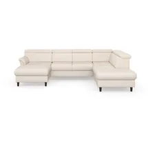 sit&more Wohnlandschaft Marano U-Form, inklusive Kopfteilverstellung, wahlweise mit Bettfunktion, Bettkasten beige