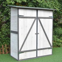 MuCoLa Gartenhaus 1,4 x 1,4 m Weiß/Grau