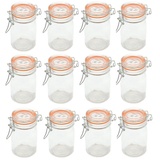 Spetebo Einmachglas mit Bügelverschluss 250ml - 12er Set - Einmach Bügel Vorrats Glas