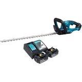 Makita Makita, DUH 607 RF2 Akku Heckenschere, 18 V 60 cm + 2x Akku 3,0 Ah + Ladegerät