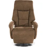 sit&more TV-Sessel Enjoy Kunstleder 74 x 109 x 77 cm Braun mit Motor und Aufstehhilfe