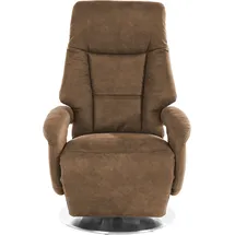 sit&more TV-Sessel Enjoy Kunstleder 74 x 109 x 77 cm Braun mit Motor und Aufstehhilfe