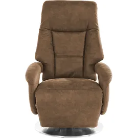 sit&more TV-Sessel Enjoy Kunstleder 74 x 109 x 77 cm Braun mit Motor und Aufstehhilfe