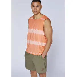 Chiemsee Tanktop CHIEMSEE, Herren, Gr. L (52/54), orange (melon), 100% Baumwolle, Rundhals, Tops Tanktop