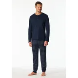 SCHIESSER Pyjama Fine Interlock Blau XL
