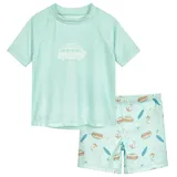 Playshoes Jungen Zweiteiler Schwimmshirt-Set, Surf-Bus, 86-92