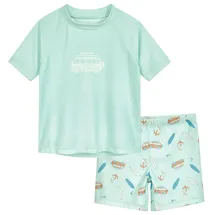 Playshoes Jungen Zweiteiler Schwimmshirt-Set, Surf-Bus, 86-92