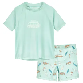 Playshoes Jungen Zweiteiler Schwimmshirt-Set, Surf-Bus, 86-92