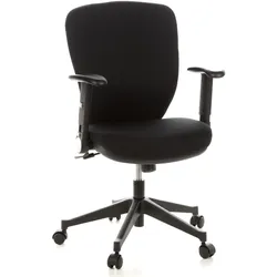 hjh OFFICE Profi Bürostuhl TRAFFIC 20 Stoff mit abklappbaren Armlehnen