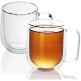 Intirilife Doppelwandiges Thermoglas 0,15 l 2 St.