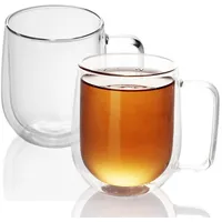 Intirilife Doppelwandiges Thermoglas 0,15 l 2 St.