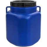 plasteo 50 Liter Weithalsfass Eckig Blau